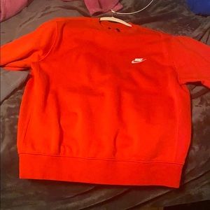 Long sleeve red Nike CREWNECK